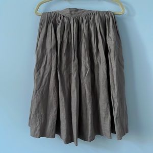 NOTPerfectLinen 1950s skirt in cafe mocha